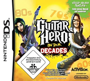 Guitar Hero On Tour & On Tour Decades Box Set box art for Nintendo DS
